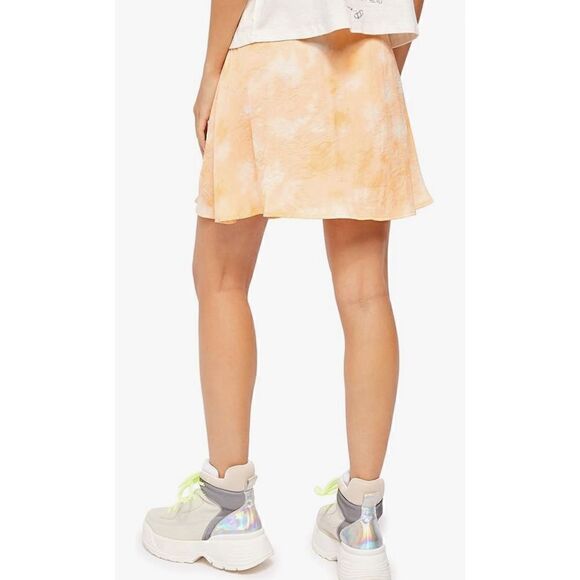 Free People Women's Martine Flirt Tie Dye Skirt in Peach Combo size 6 NWT - Picture 3 of 14